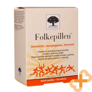 NEW NORDIC FOLKEPILLEN Immunity Energy Endurance Mental Activity 120 Capsules - Picture 1 of 24