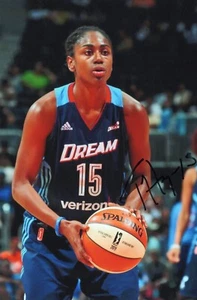 TIFFANY HAYES WNBA Dream Basketball Auto Autogramm signed 4x6 Foto F - Bild 1 von 1