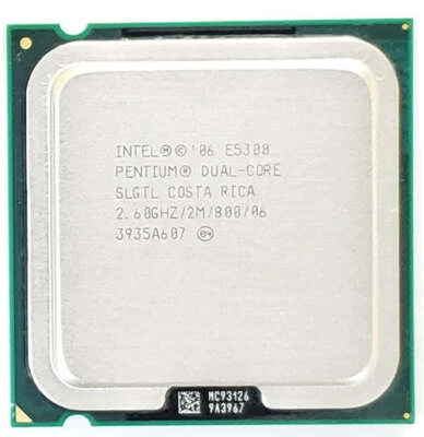 HP INTEL PENTIUM E5300 2.6GHZ WOLFDALE 775 65W PROCESSOR - Image 1 of 3