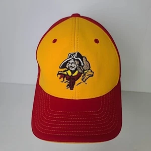 Pacific Albuquerque Dukes S/M Mens Red Yellow Adjustable Flexfit Hat - Picture 1 of 7