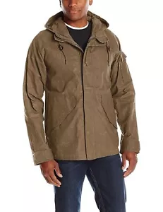 CHAQUETA UTILITARIA DE CERA PARA HOMBRE ALPHA INDUSTRIES talla M BARNSTORMER MARRÓN ECWCS W3X - Imagen 1 de 6