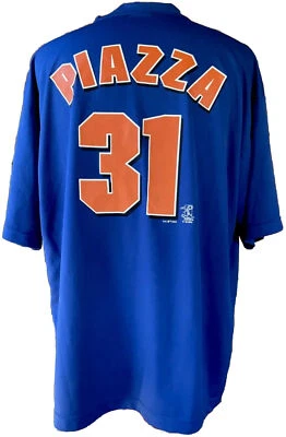 True Fan New York Mets 2000 World Series Mike Piazza  Jersey/Shirt Size XL - Image 1 of 4