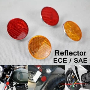Trailer Boat Reflectors Side Mark Safety Warning Universal For Motorcycle Bike - Picture 1 of 12