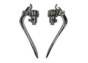 For Enfield, Vintage Triump BSA Inverted Chrome Brake & Clutch Lever 25mm - Picture 1 of 2