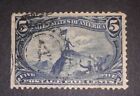 Travelstamps: 1898 US Stamps Scott # 288, Rocky Mountains, used, ng, 5 cents, 