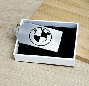 BMW Style Keyring, BMW Key Chain, Stainless Steel and Laser Etched - Picture 1 of 2