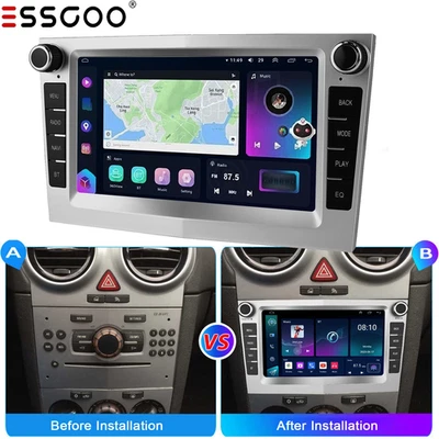 7" CarPlay For Vauxhall Corsa C D Astra Zafira Android 14 Car Stereo Radio FM BT - Image 1 of 4