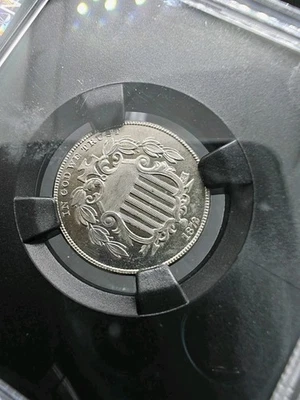 🔥 1872 SHIELD Nickel PF65 NGC DDO SC VP-012 PROOF 65 Scarce 1/950 Double Die 5C - Image 1 of 4