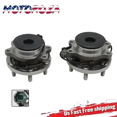 RWD Pair Front Wheel Bearing Hubs for Nissan Pathfinder Frontier Xterra Equator Foto 1 de 4