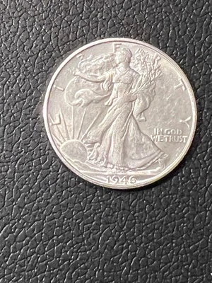 1946 S Walking Liberty half Dollar - Higher Grade, Bright White!! - Image 1 of 2