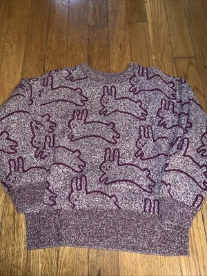 Чай коллекции девочек кролик свитер фиолетовый маленький 4-5 - Изображение 1 из 2