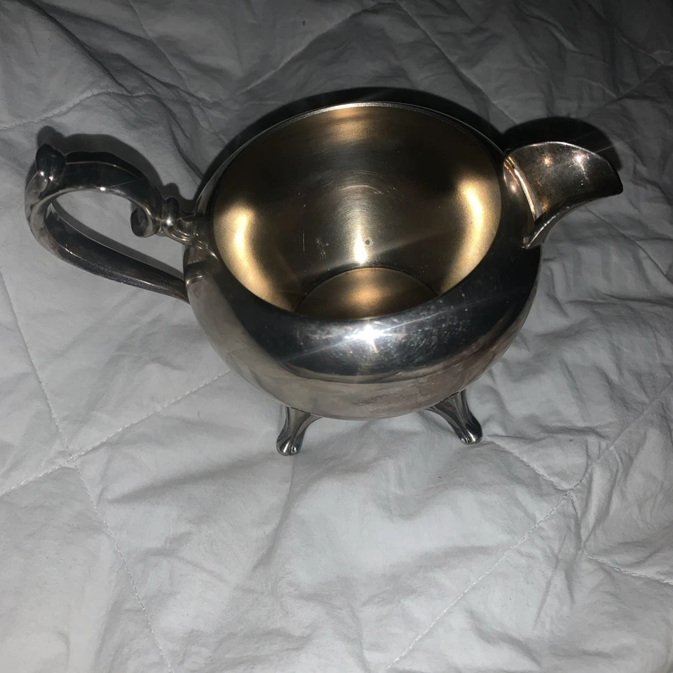 Crema antigua vintage de plata de ley de 281 gramos Foto 1 de 4