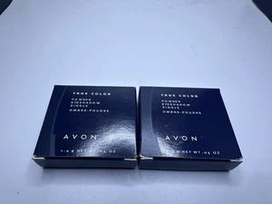 NOS Avon True Color Powder EyeShadow Single - Classic White Pearl; Iced Mocha - Bild 1 von 2