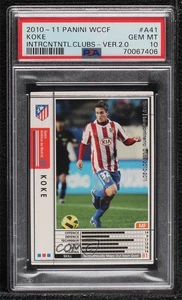 2010-11 Panini WCCF Intercontinental Clubs Series 2 Koke PSA 10 GEM MT Rookie RC - Picture 1 of 3
