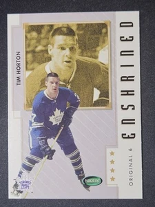 03-04 Parkhurst Original 6 Tim Horton 🚨🚨🚨 Enshrined Toronto Maple Leafs - Picture 1 of 2