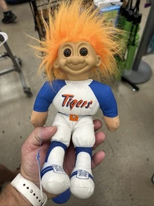 Russ MLB Baseball Troll Doll Detroit Tigers Soft Body Orange Hair 10” - Picture 1 of 3