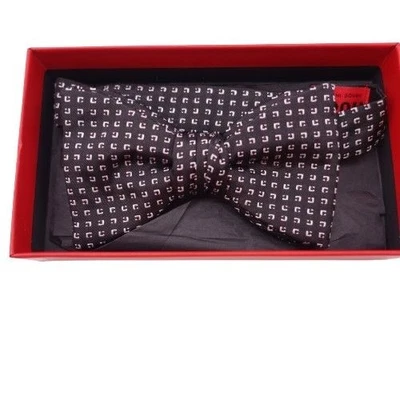 NUEVA PAJARITA HUGO by Hugo Boss para hombre estampada de seda preatada elegante OS negra Foto 1 de 4