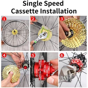 Mountainbike Single Speed Umbausatz mit Kettenspanner, Abstandshalter, Single - Bild 1 von 60