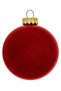 ARPIMEX Box 16 Sfere Natale Vetro D 80 Mm Rosso Scuro - Imagen 1 de 1