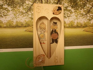 Trick Sparbox Sie + Er mit Brautpaar Mäuse Geldgeschenk Geld zur Hochzeit Neu - Picture 1 of 8
