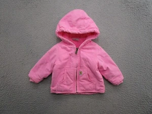 Chaqueta Carhartt Bebé Niño Pequeño Talla 6M Meses Niñas Rosa Cremallera Completa Forrada Sherpa - Imagen 1 de 7