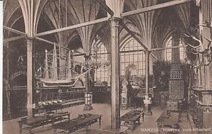 Postcard Gdansk Interior of Arthurian Court - Picture 1 of 1