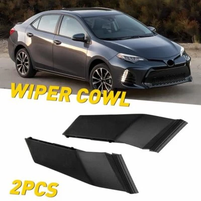 2x Front Windshield Wiper Side Cowl Cover Trim Fits For 2014-2019 Toyota Corolla Foto 1 de 4