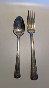 Dinner Spoon And Fork Baroness I (Silverplate, 1940) by Baroness - Picture 1 of 3