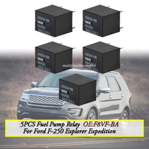 5PCS For Ford F-250 Explorer Expedition 5.4L F8VF-BA G8QN Truck Fuel Pump Relay - Foto 1 di 13