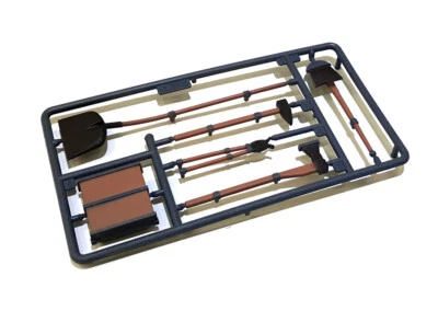 Heng long 3818 German Tiger-1 1/16 2.4GHz RC Tank Axe Hammer Tool Spare Part Set - Image 1 of 3