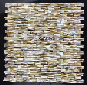 New Style 3D Natural Shell Mosaic Mother of Pearl Kitchen Shower Background - Picture 1 of 5