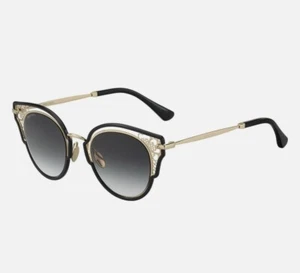 Original Jimmy Choo DHELIA/S 2M290 Cateye Sonnenrille * Schwarz Gold - Bild 1 von 5