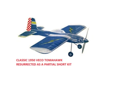 Laser Cut Rib ONLY Kit for the Veco Tomahawk C/L Original 1950's & Paper Plans - Image 1 of 4
