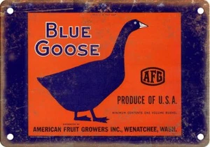 Blue Goose American Fruit Growers 12" x 9" Reproduktion Blechschild N496 - Bild 1 von 1