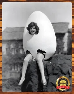 Woman - Just Hatched - 1920s - Humor - Sign 11 x 14 - Picture 1 of 5