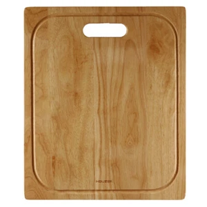 Tabla de cortar madera dura Houzer Endura 14,75 pulgadas por 17,75 pulgadas CB-4100 madera de goma - Imagen 1 de 1