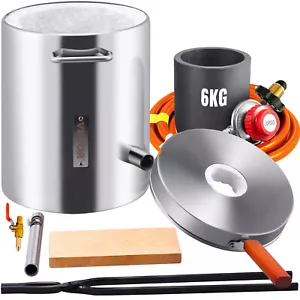 VEVOR 6KG Propane Melting Furnace Kit Melting Furnace Stainless Steel 2700℉ - Picture 1 of 12