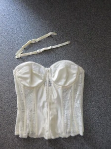 Brautkleid/festliches Kleid Dominique lange Corsage mit Stäben ivory Gr. 36 D wi - Bild 1 von 3
