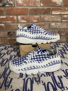 Taglia 9 - Nike Air Footscape Woven Motion Gingham Pack Navy usato scatola originale - Foto 1 di 7
