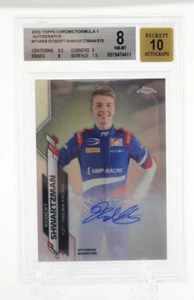 2020 Topps Chrome F1 Robert Shwartzman Auto BGS 8 NM-MT - Picture 1 of 2