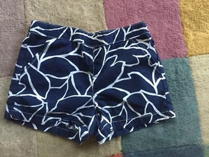 NAUTICA Girls Size 6x Navy Blue & White Pull On Shorts - Picture 1 of 3