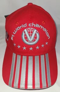 NWT - Michael Schumacher Ferrari Formula One F1 Red Hat Cap 7 Times Champion-New - Picture 1 of 10