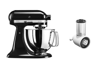 Kitchenaid 5KSM125EOB Küchenmaschine 300 Watt Onyx-Schwarz - mit Gemüseschneider - Bild 1 von 7