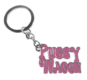 Zinc Alloy Pussy Wagon Kill Bill Movie Pink Novelty Keychain Keyring Pendant