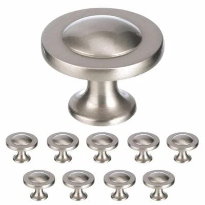 Paquete de 10 perillas de níquel satinado de 1-1/4" (32 mm) de hardware Amerock Allison Value Foto 1 de 4