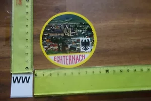Alter Aufkleber Reise Stadt Hotel Luxemburg ECHTERNACH - Bild 1 von 2