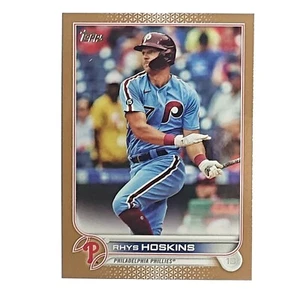 2022 Rhys Hoskins 1129/2022 Gold Topps 523 Brewers - Picture 1 of 3