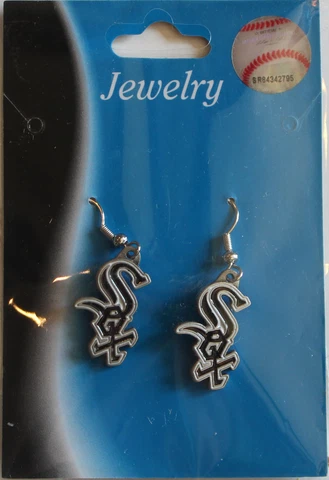 New MLB Licensed Jewelry Dangle Earrings Chicago White Sox Major League Baseball Cover
