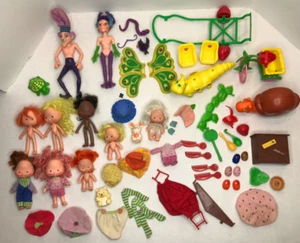 Lotto Bambole Kenner Strawberry Shortcake 1978/80 Vintage Vestiti Accessori Ricambi - Foto 1 di 12