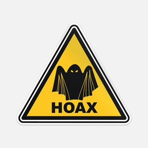 Calcomanía adhesiva de vinilo de advertencia engañosa para parachoques de coche - Imagen 1 de 4